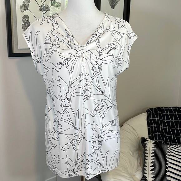 Ann Taylor Factory floral blouse - Picture 1 of 7